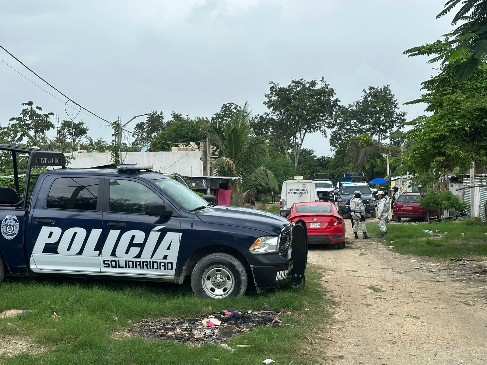 Hallan supuesta osamenta calcinada en la colonia In House de Playa del Carmen