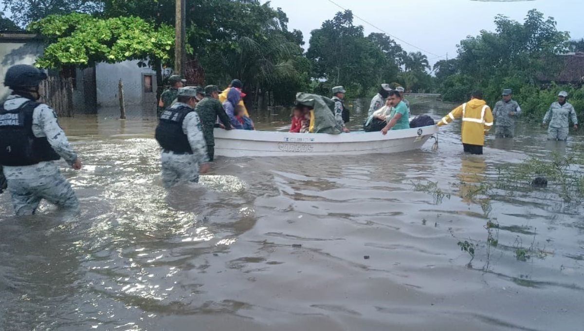 Guardia Nacional implementa en Tabasco el Plan GN-A por Tormenta Tropical Pilar