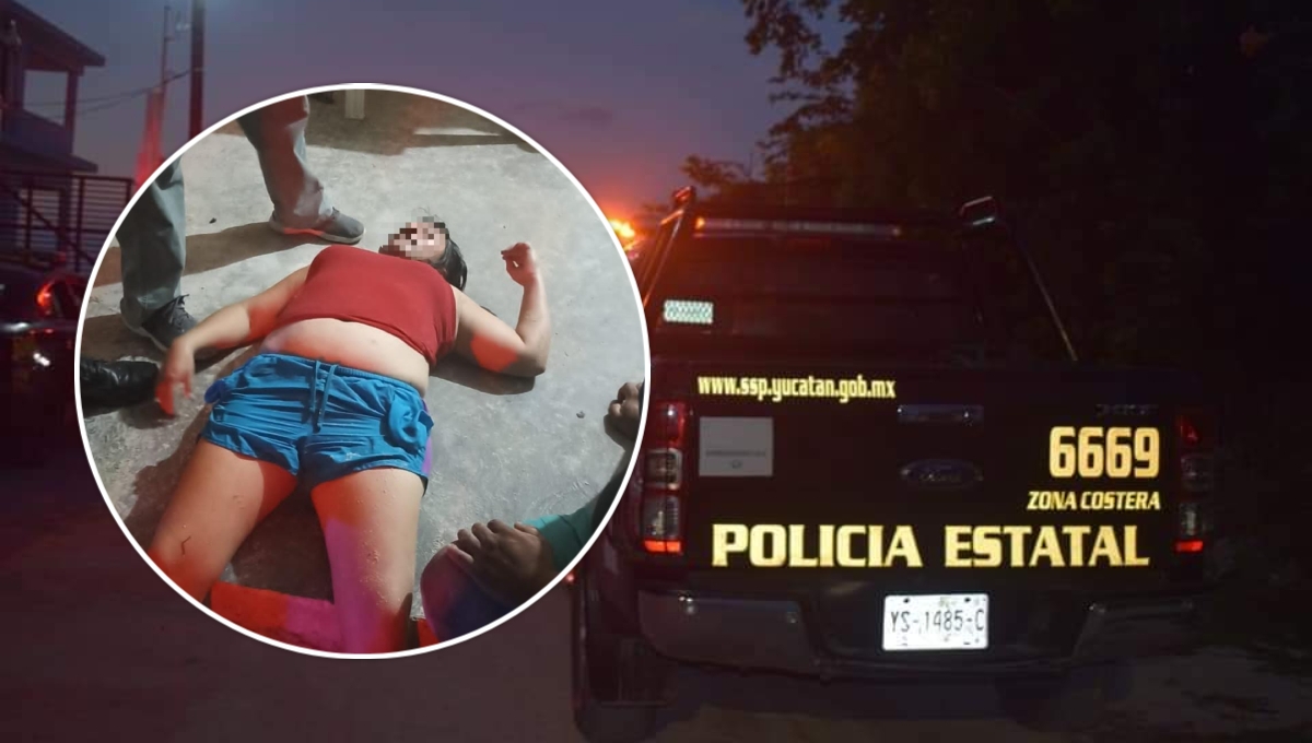 La mujer fue trasladada al Centro de Salud de Progreso