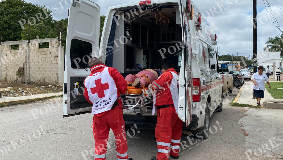 Peregrina de la Virgen de Guadalupe se accidenta en la carretera de Felipe Carrillo Puerto