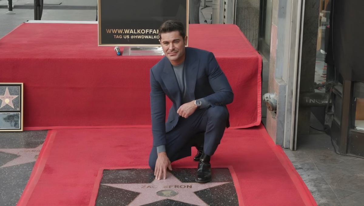 Zac Efron recibe su estrella en el Paseo de la Fama en Hollywood