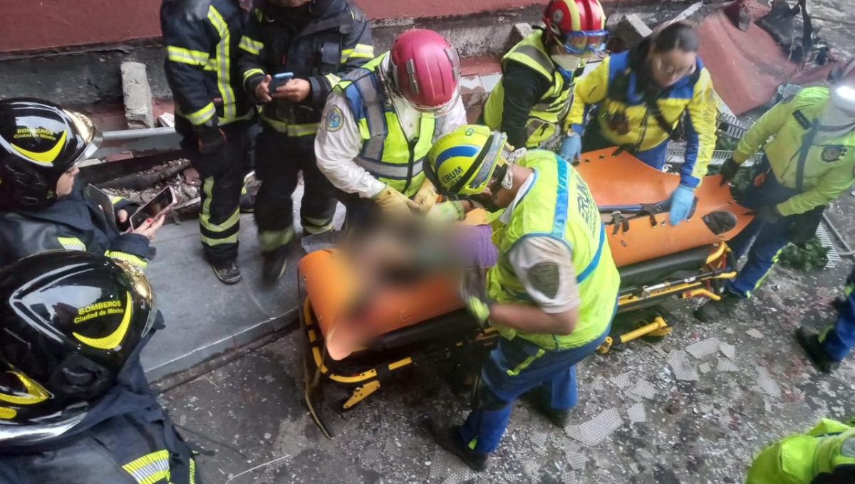 El hombre resultó con una fractura en el fémur