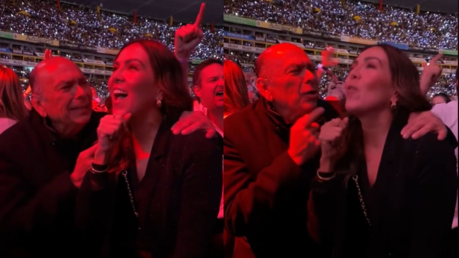Critican a papá de Checo Pérez tras subir video en concierto de Luis Miguel