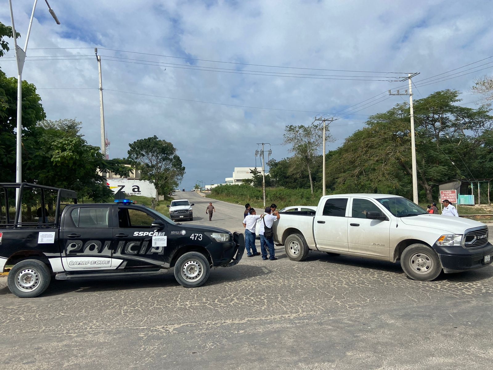 Afortunadamente no hubo personales lesionadas en el percance vial