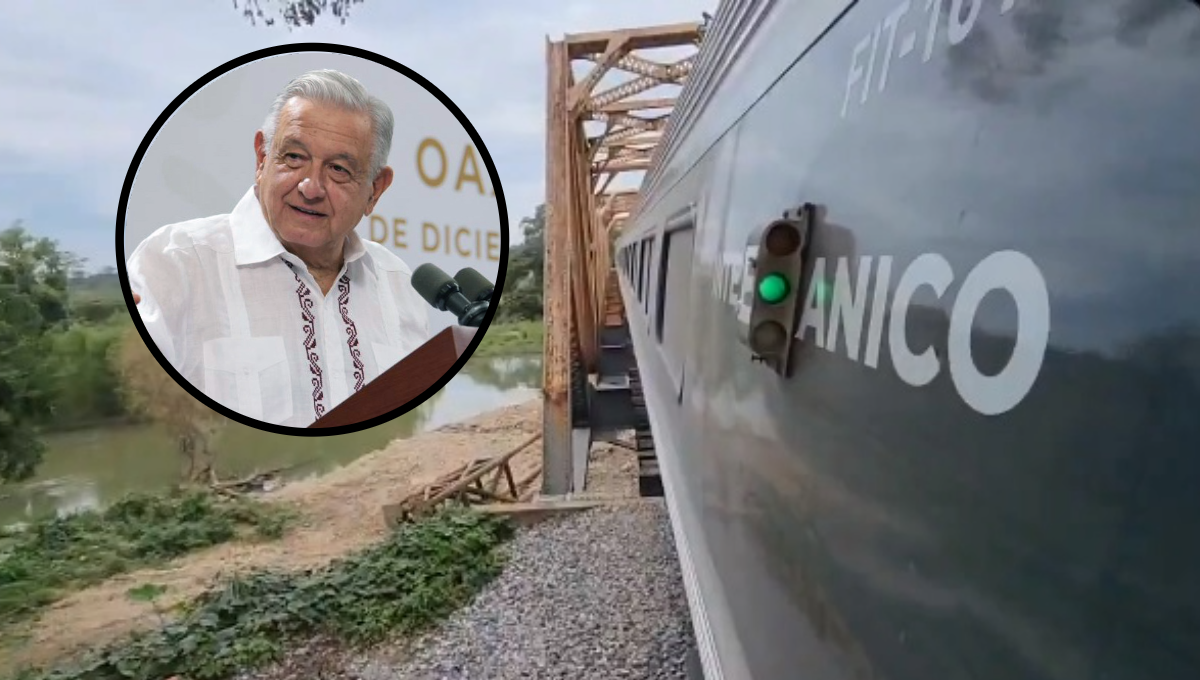 López Obrador supervisa recorrido del Tren Interocéanico desde Coatzacoalcos a Tabasco