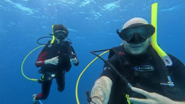 Facundo pasó las fiestas navideñas en Cozumel con sus hijos