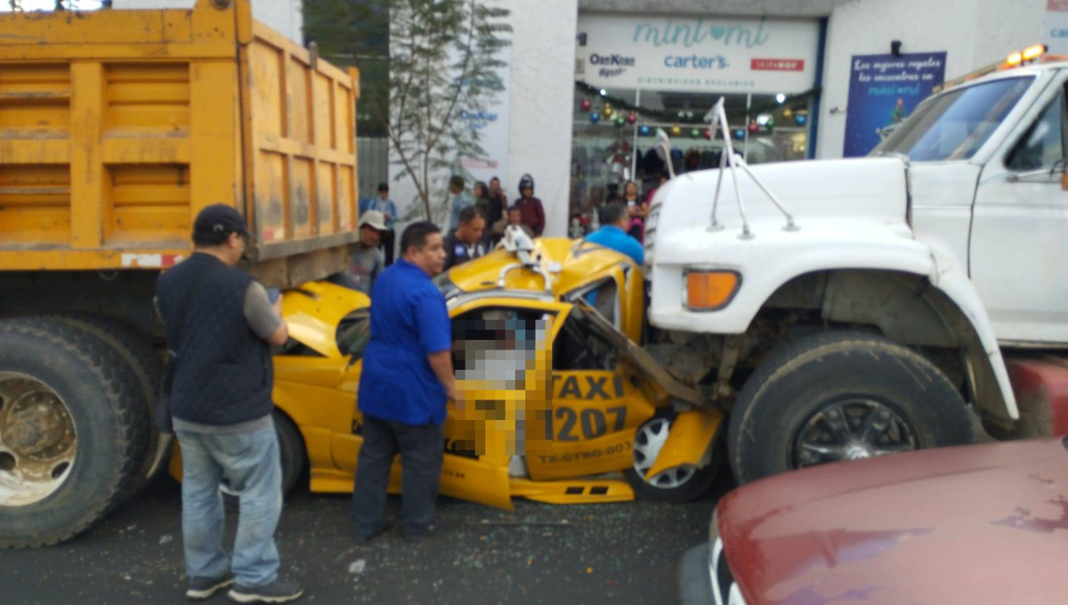 Los conductores de la pipa y el volquete fueron detenidos