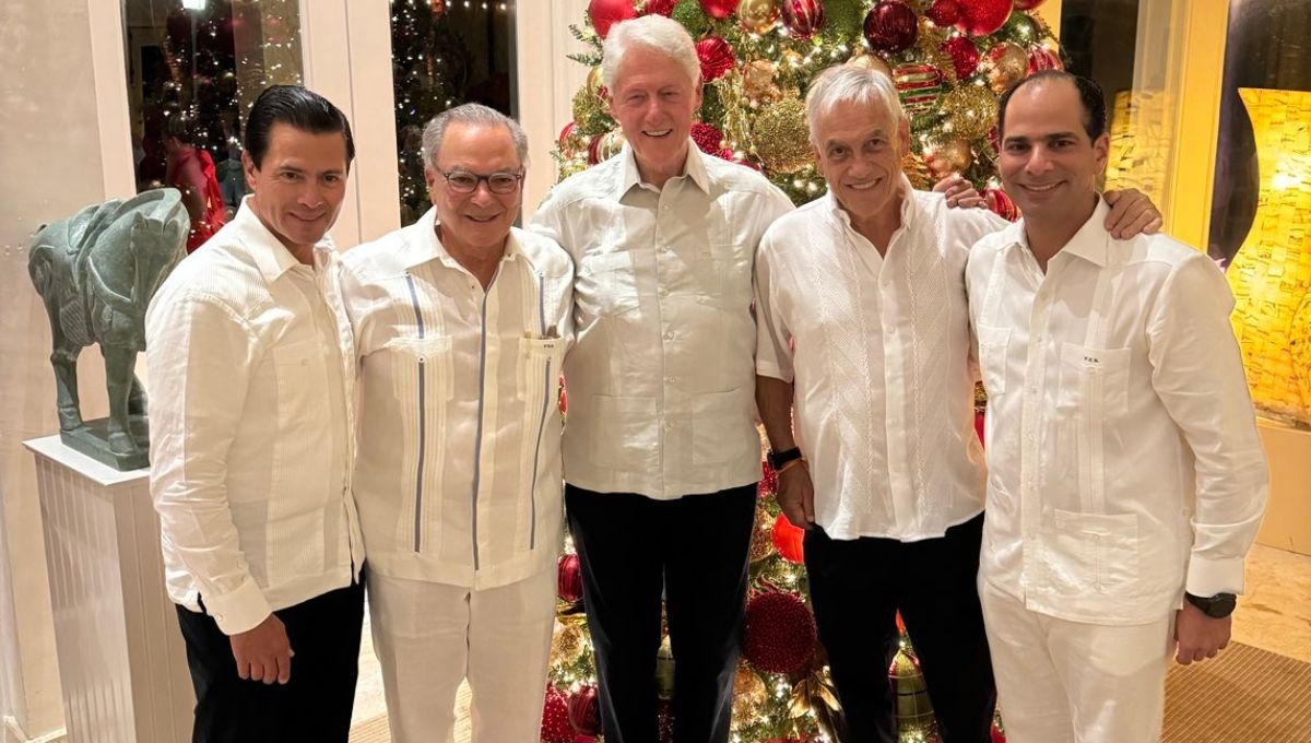 Enrique Peña Nieto despide el 2023 en Punta Cana junto a los Clinton