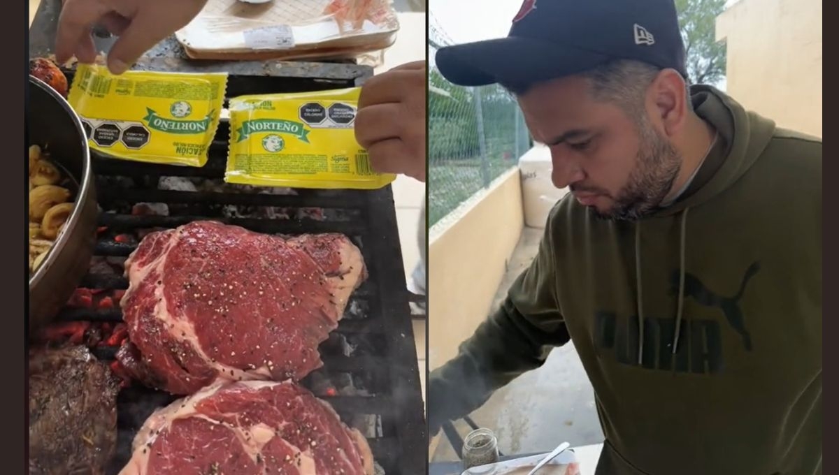 Regios son criticados por su manera de preparar la carnita asada