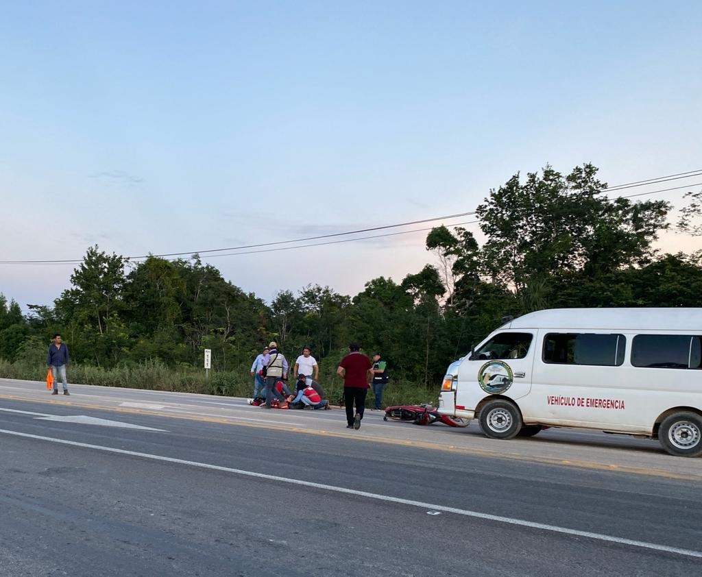 Accidente en la Carretera Felipe Carrillo Puerto