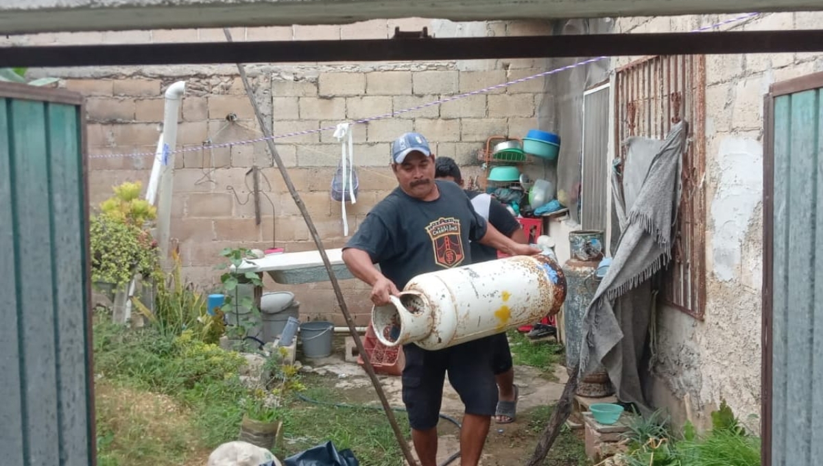 El tanque de gas fue retirado antes de que se registraran daños