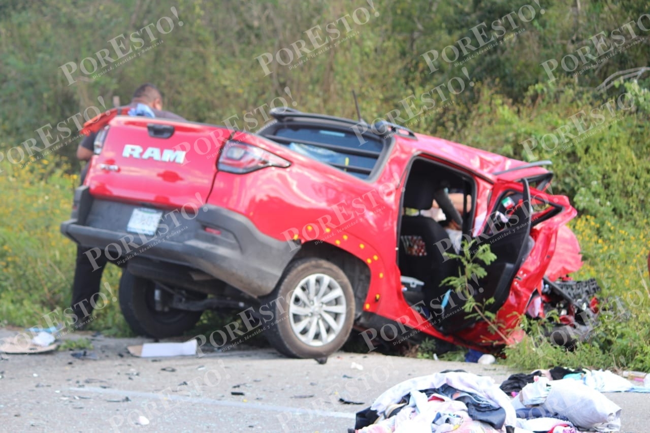 Al menos dos personas perdieron la vida en un choque en la carretera Motul-Cansahcab