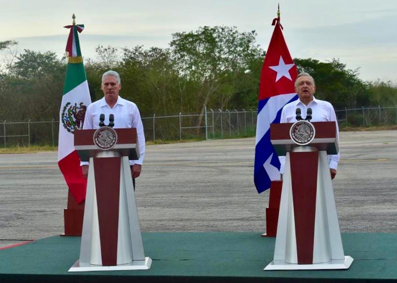 Estos son los funcionarios de las delegaciones de México y Cuba que se reúnen en Campeche