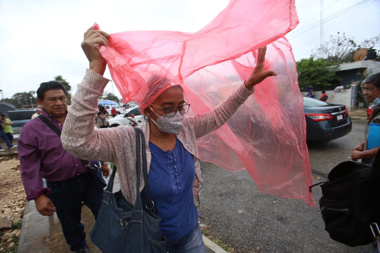 Lluvias por el Frente Frío 31 paralizan actividades en Mérida: FOTOS