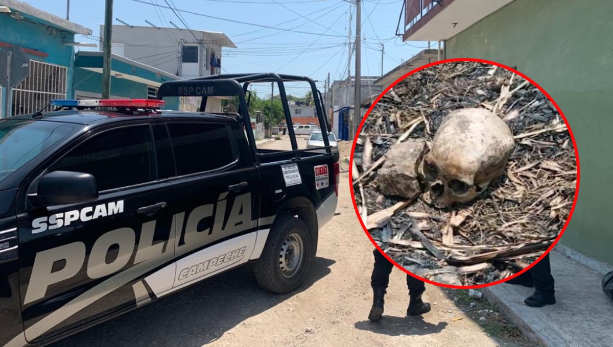 ¡Macabro! Hallan un cráneo humano en un parque de Campeche