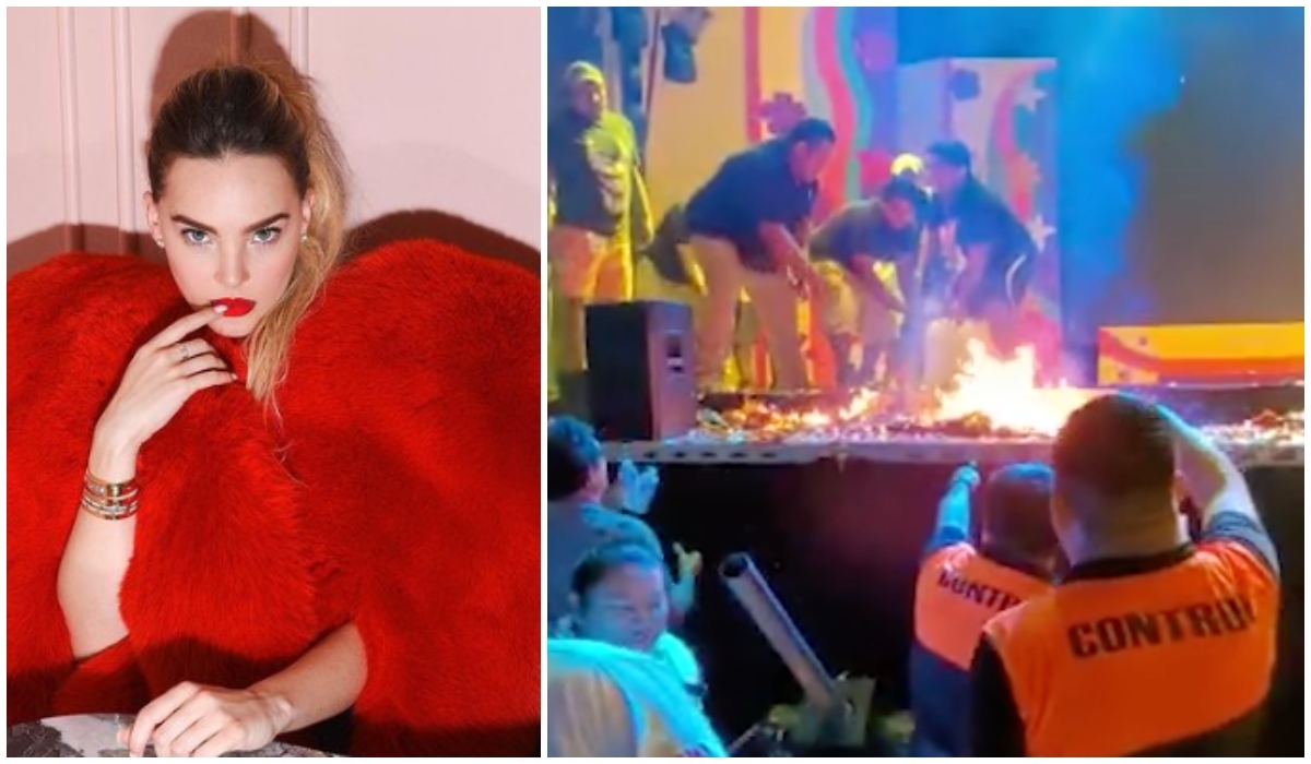 Carnaval de Campeche: Horas antes de concierto de Belinda se incendia escenario