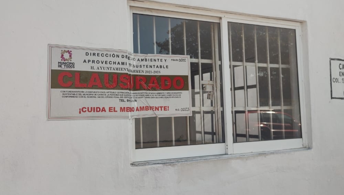 Clausuran bodega por daños al medio ambiente en Ciudad del Carmen