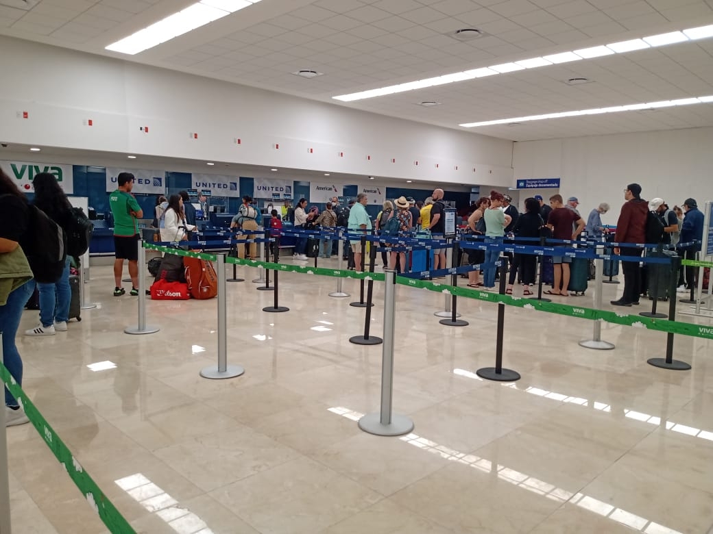 Hasta el momento no se reportan retrasos ni cancelaciones en el aeropuerto de Mérida