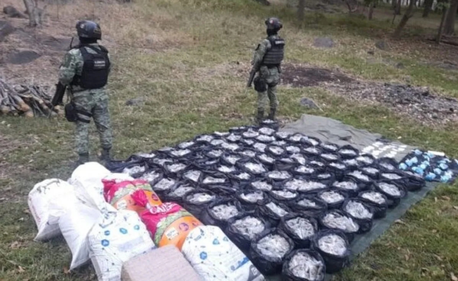 Decomisan 16 mil dosis de cristal y marihuana en Michoacán