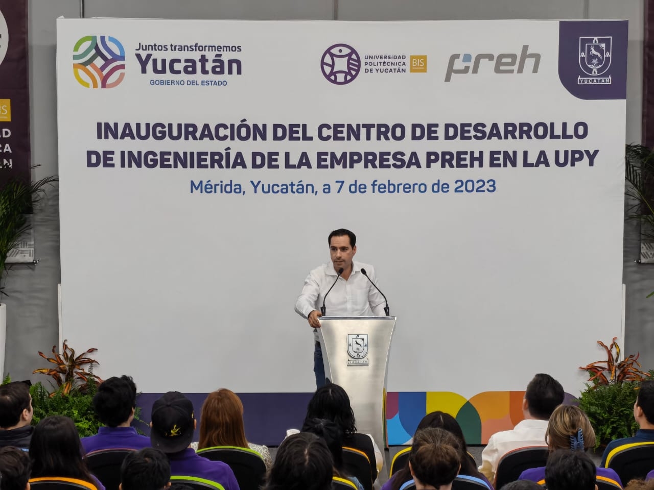 Mauricio Vila inaugura el Centro de Desarrollo de Ingeniería en la UPY: VIDEO