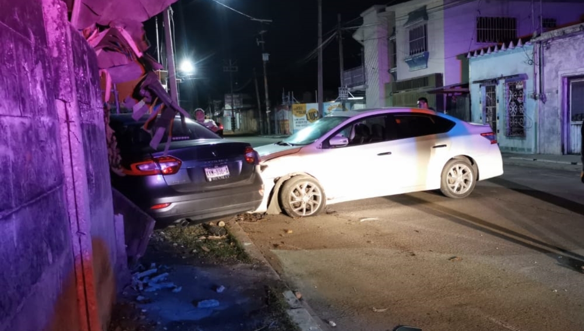 Los pasajeros del auto que ocasionó el accidente resultaron con lesiones en la cara y cuerpo