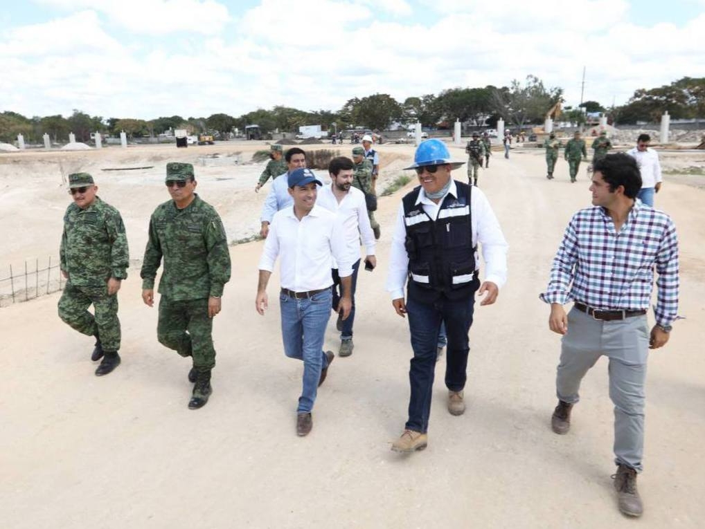 Mauricio Vila supervisa avances del Gran Parque La Plancha en Mérida