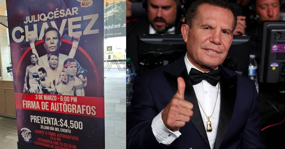 Julio César Chávez golpeado...por la crítica, cobra miles por autógrafo