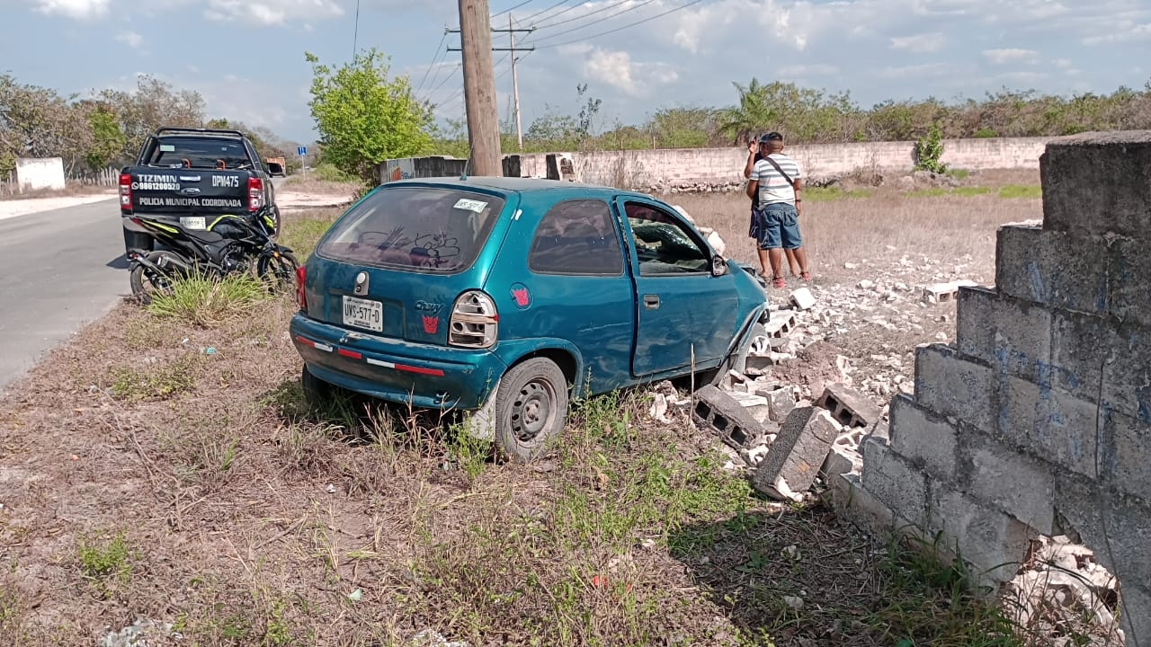 El conductor fue trasladado al hospital San Carlos de Tizimín