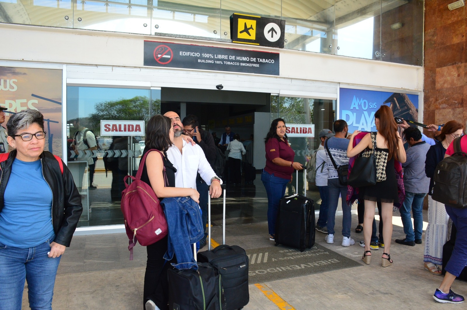 Se registró gran movilidad de pasajeros en el aeropuerto de Campeche