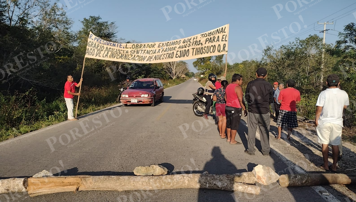 Ejidatarios de Carrillo Puerto instalan caseta de cobro ante incumplimiento de acuerdos