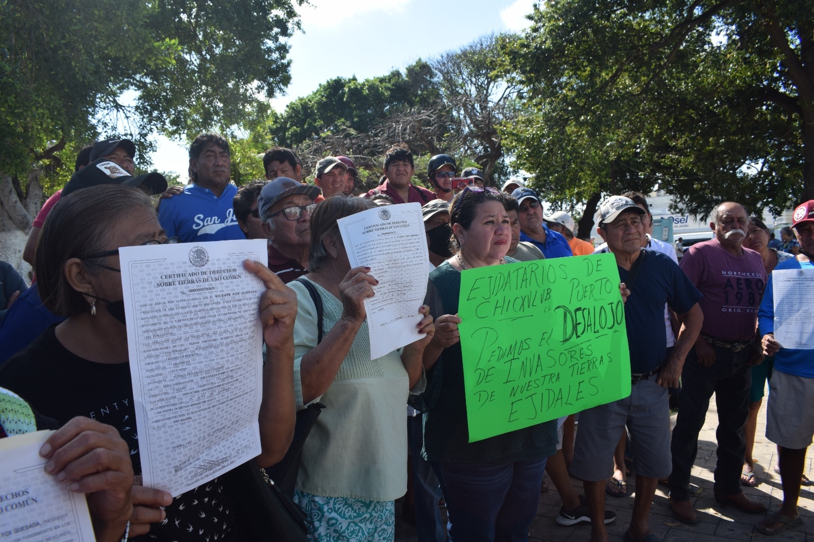 Vecinos de Progreso protestan en contra del alcalde Julián Zacarías Curi