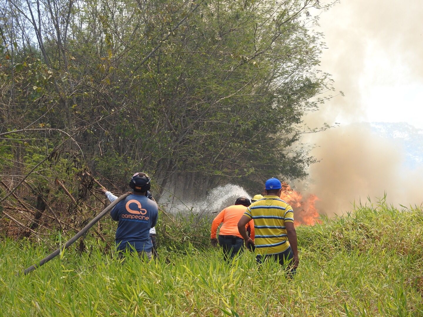 El incendio duró alrededor de 4 horas