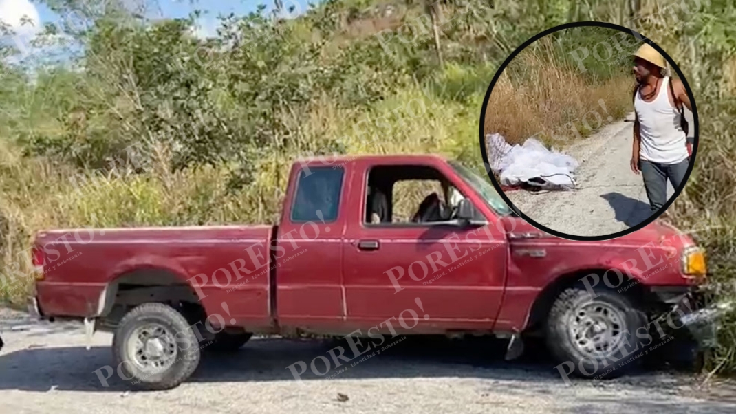 Los cuerpos quedaron tendidos en la carretera