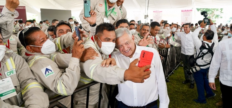 AMLO habla de las inversiones y avances de seguridad en Chiapas