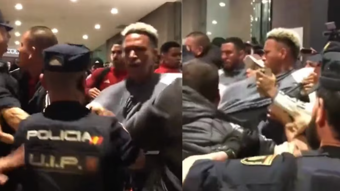 Jugadores de la Selección de Perú son agredidos por policías españoles: VIDEO