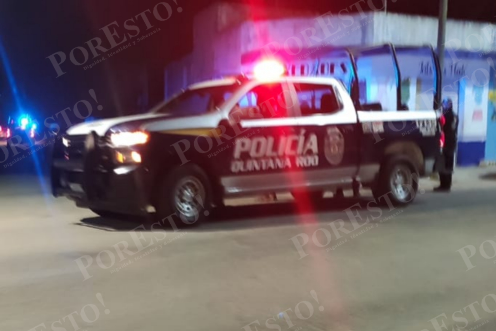 La persona fue trasladada al hospital integral por la unidad de emergencia, custodiado por patrullas de Seguridad Pública