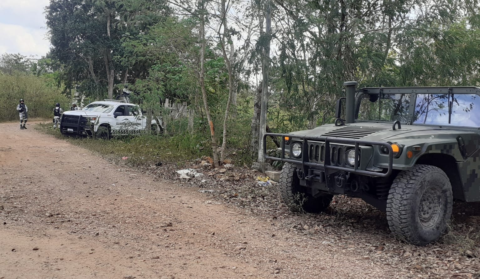 FGE Quintana Roo catea predio afuera de José María Morelos