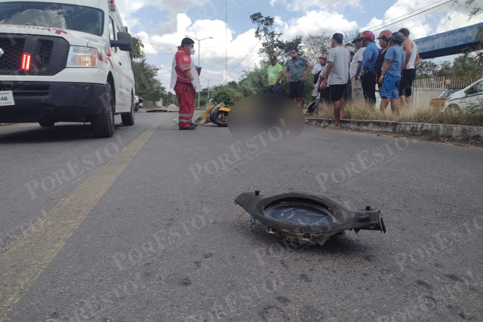 Motociclista muere arrollado por una camioneta en Felipe Carrillo Puerto