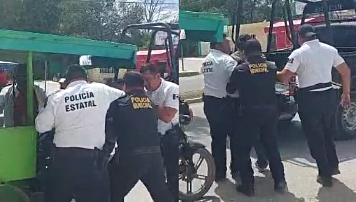 Detienen a ladrón cuando intentaba escapar en un mototaxi en Escárcega