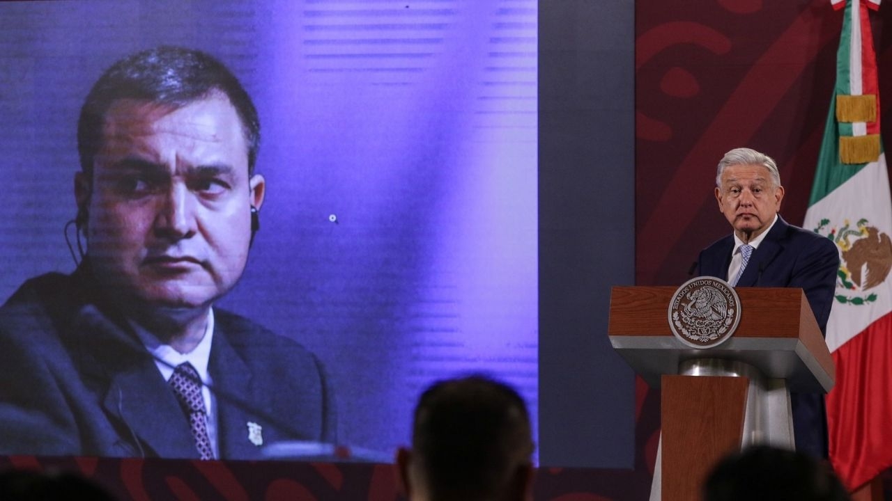 El presidente López Obrador en conferencia matutina