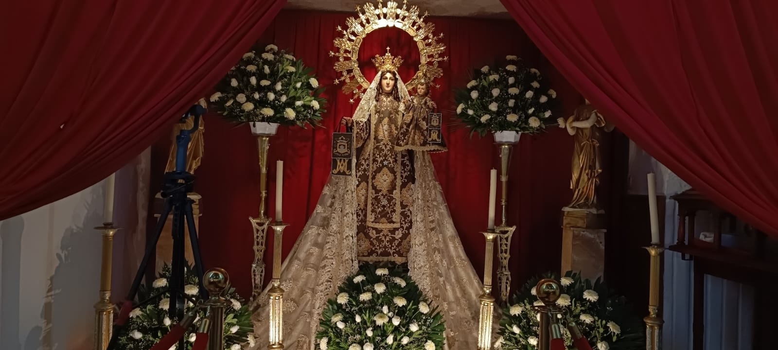 Bendicen réplica de la Virgen de Nuestra Señora del Carmen