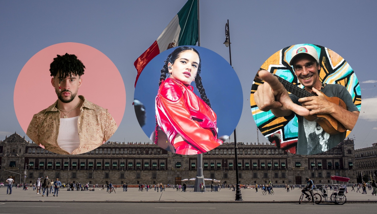 Bad Bunny, Rosalía y Manu Chao son los nombres más sonados para un concierto gratis en el Zócalo de la Ciudad de México