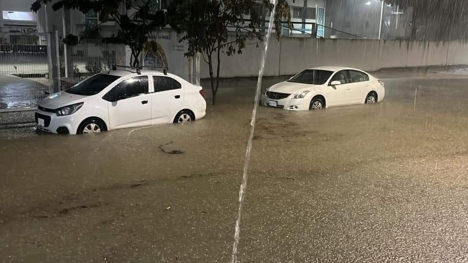 Las lluvias duraron cerca de cuatro horas