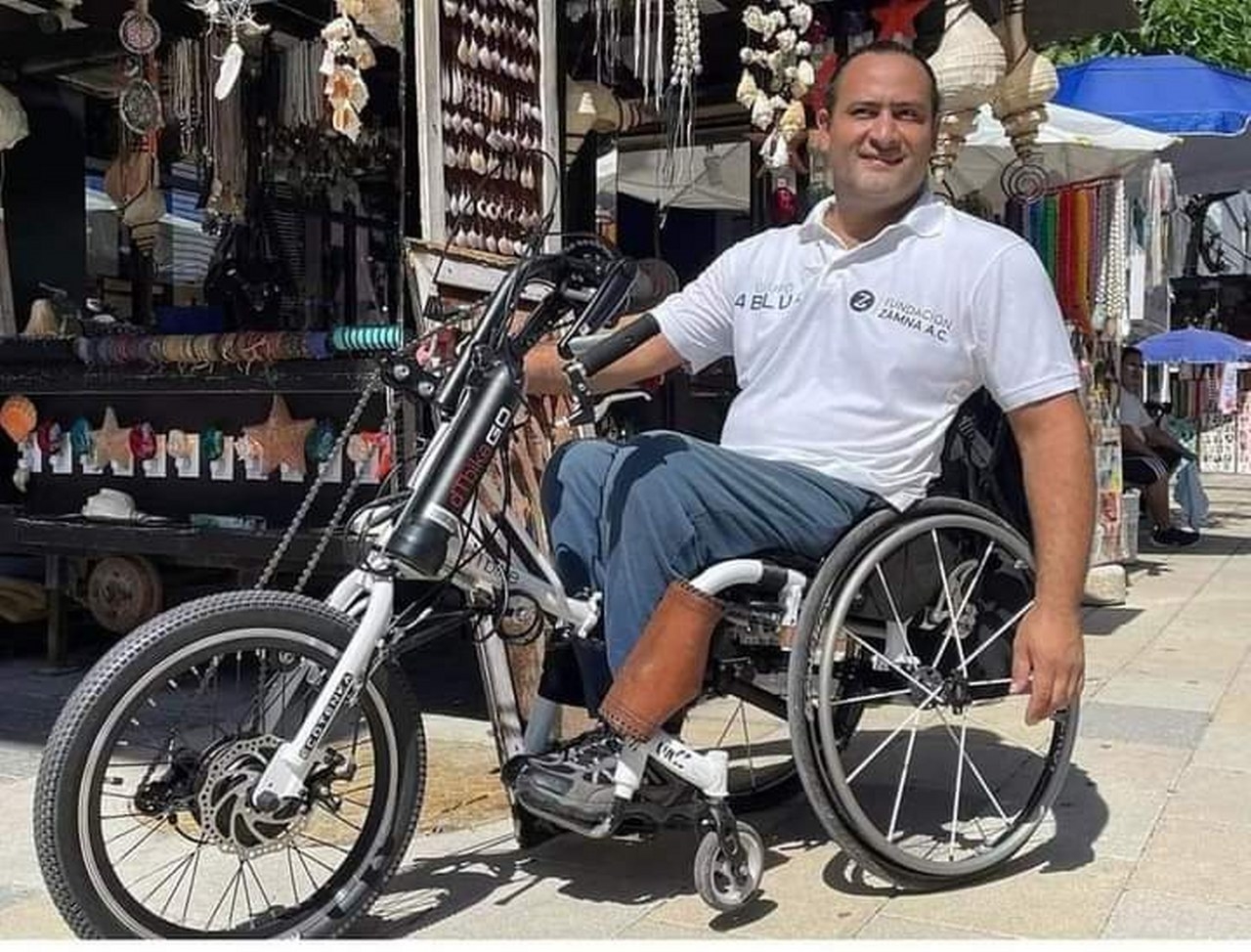 Roban bicicleta de atleta paralímpico en Playa del Carmen