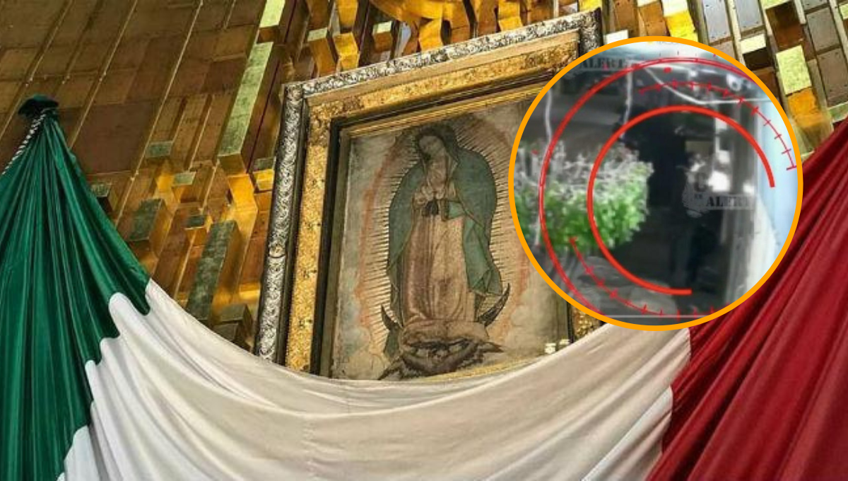 Captan a un hombre robando una Virgen de Guadalupe en Neza, Estado de México