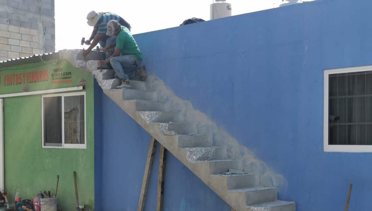 La escalera fue demolida en su totalidad este viernes