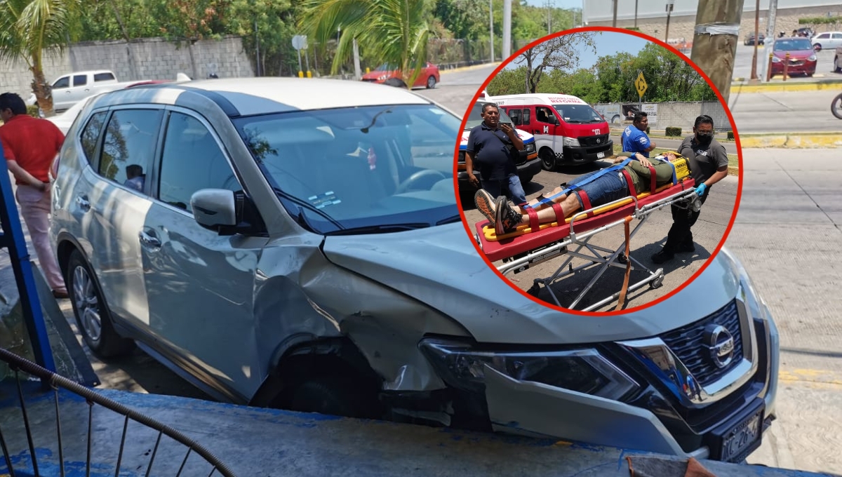 Conductor ebrio pierde el control, choca y atropella a un joven en Ciudad del Carmen