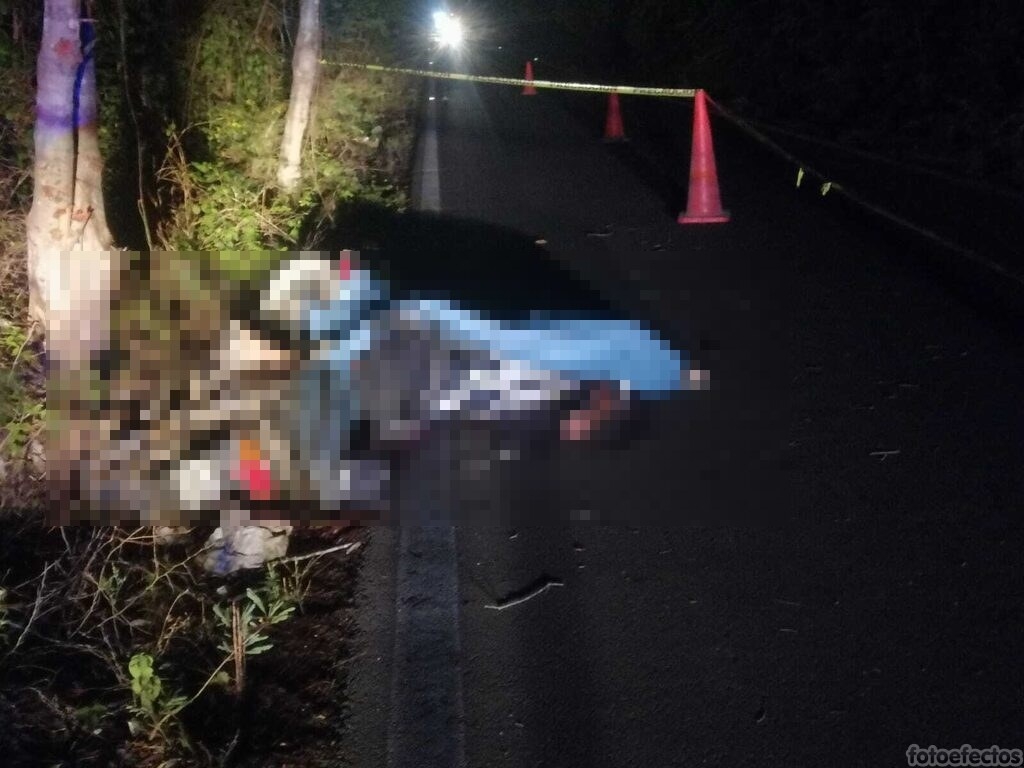 Motociclista muere tras impactarse contra un árbol en Seyé
