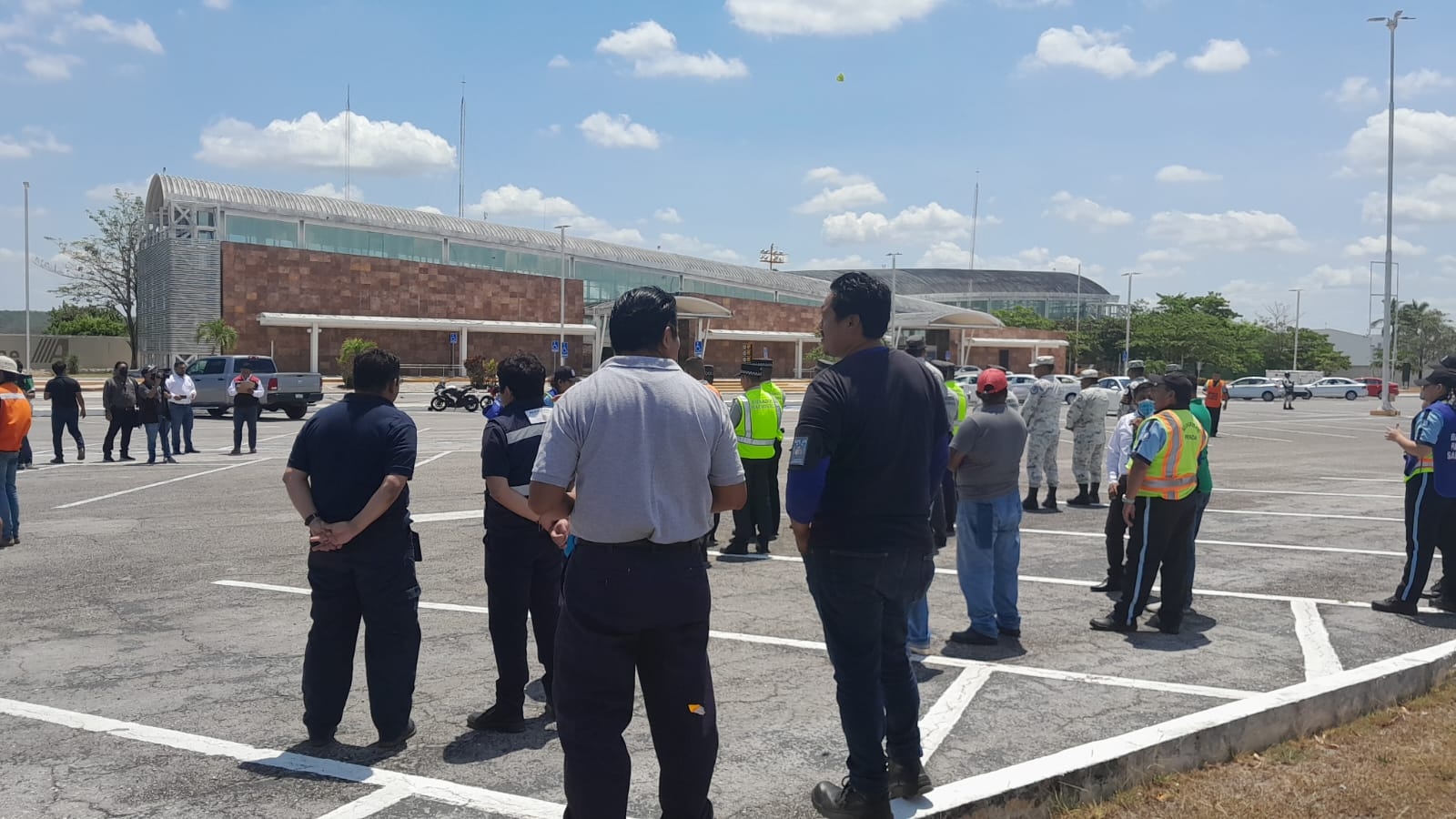 El aeropuerto de Campeche participó en el Simulacro Nacional 2023