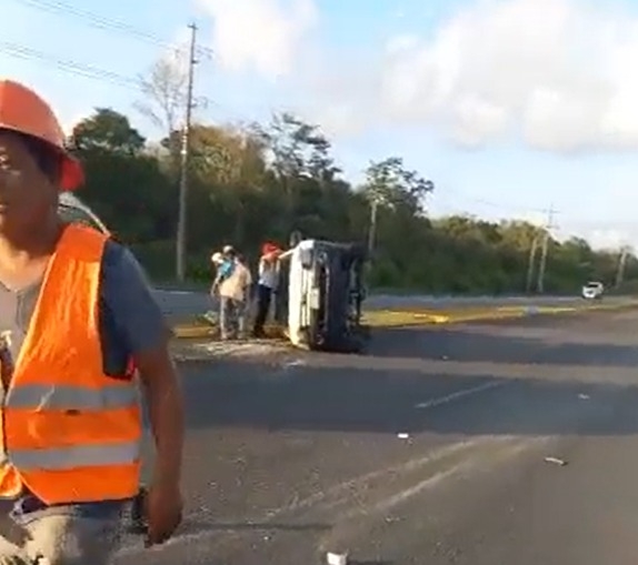 Los lesionados se encuentran en espera de la llegada de las ambulancias